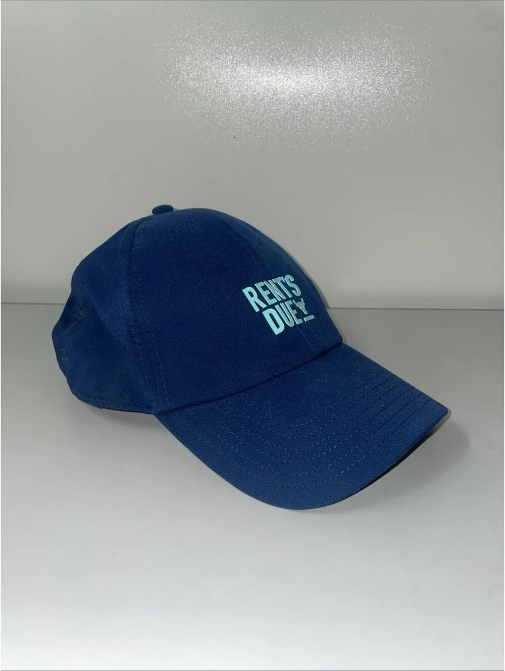 “Project Rock ‘Rent’s Due’ Hat - Dwayne Johnson Under Armour Bull Logo Navy Cap”